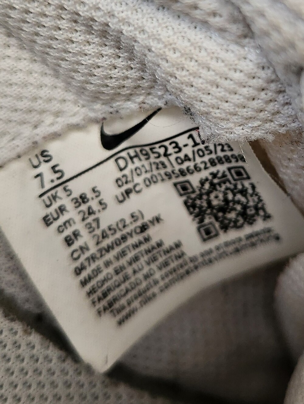 Nike Waffle Debut White Grey Women’s Shoes Size 7.5 Runners VG - Picture 5 of 7